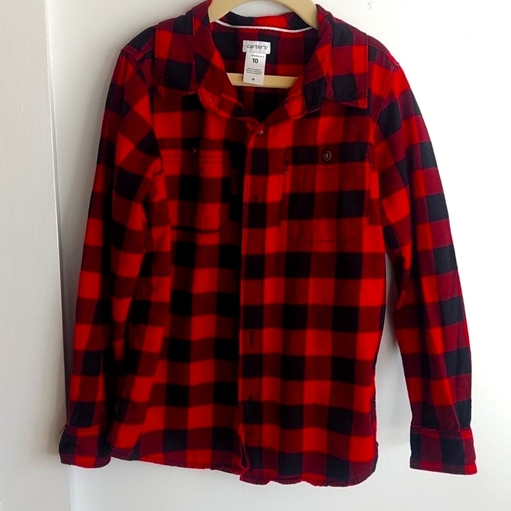 Carter's boys plaid shirt
